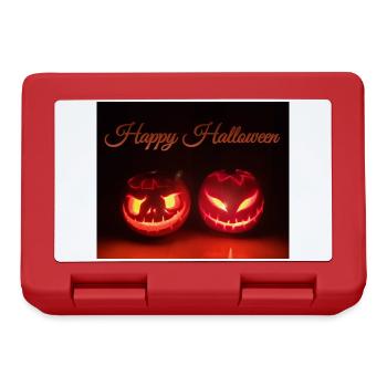 Happy Halloween Kürbisse - Brotdose - Rot - Vorne
