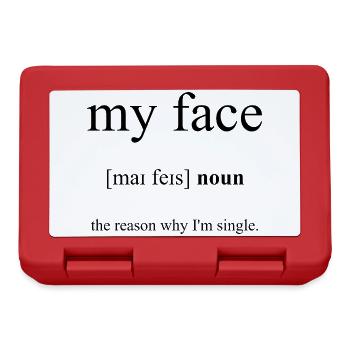 My Face (Mein Gesicht) Definition Dictionary - Brotdose - Rot - Vorne