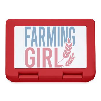 Fille d’agriculteur - Boîte à goûter - rouge - Devant