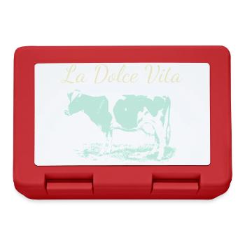 Vache laitière de La Dolce Vita en négatif - Boîte à goûter - rouge - Devant