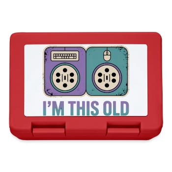 I'm this old - Funny Nerd T-Shirt - Lunchbox - red - Front