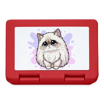 Tear cat heart cat - Lunchbox - red - Front