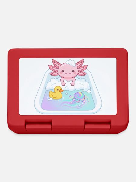 Bathtubs Axolotl - Lunchbox - red