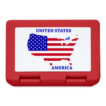 Etats-Unis - Boîte à goûter - rouge - Devant