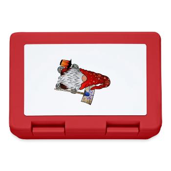 Blue Light Gnome Christmas Gnome - Lunchbox - red - Front