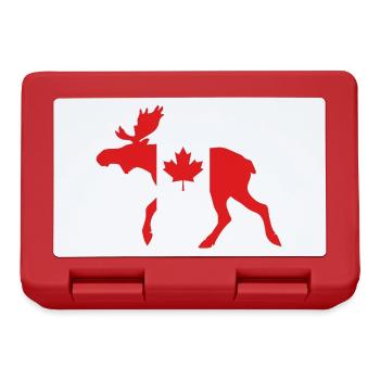 Orignal du Canada - Boîte à goûter - rouge - Devant