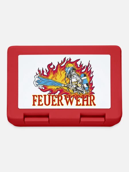 Feuerwehr - Brotdose - Rot