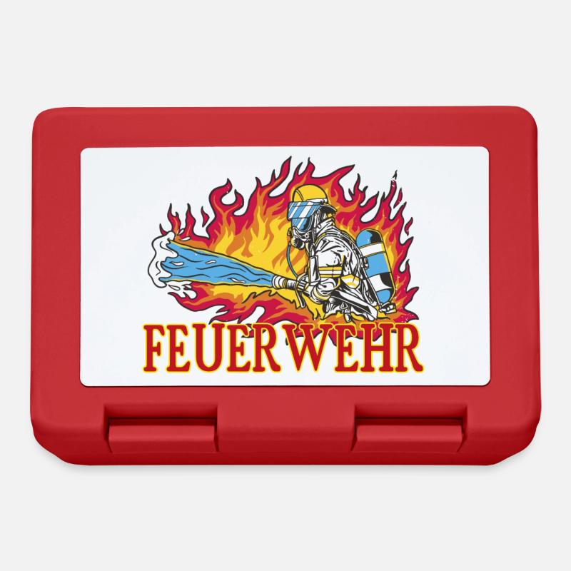Feuerwehr - Brotdose - Rot