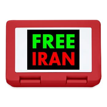 Free iran - Brotdose - Rot - Vorne