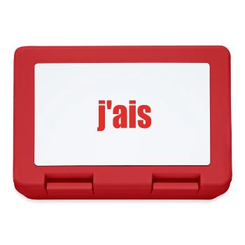 J’Peux Pas J’Ai Volley Volleyball Humour - Boîte à goûter - rouge - Devant