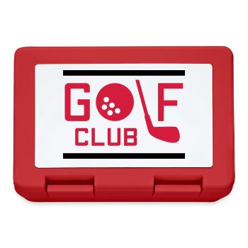 Golf club (golf ball as o, golf clubs as l) - Lunchbox - red - Front