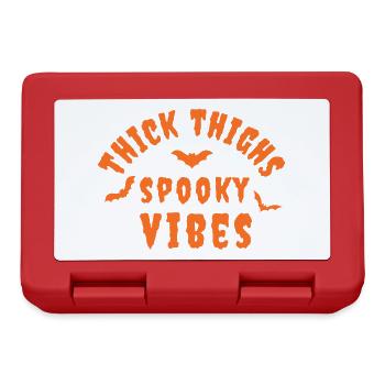 thick thighs spooky vibes - Lunchbox - red - Front