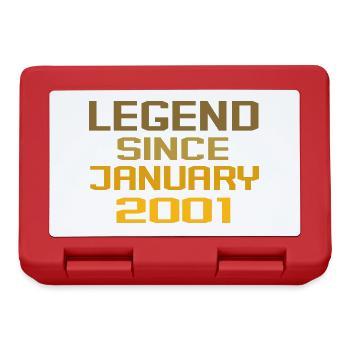 Vintage Legend depuis janvier 2001 - Boîte à goûter - rouge - Devant