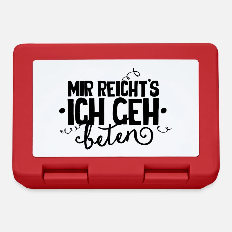 Mir reichts - Brotdose - Rot