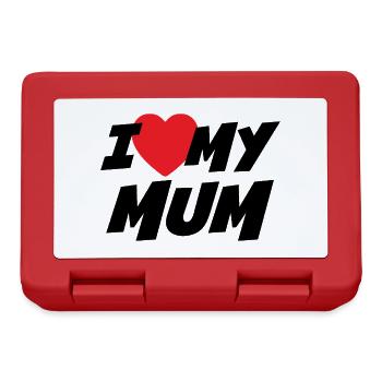 I Love my Mum - Lunchbox - red - Front