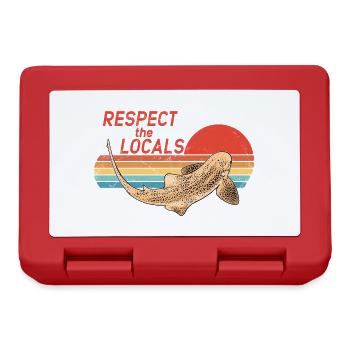 Zebrahai Respect the Locals - Brotdose - Rot - Vorne