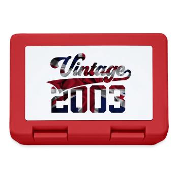 VINTAGE 2003 UK 23RD BIRTHDAY - Lunchbox - red - Front