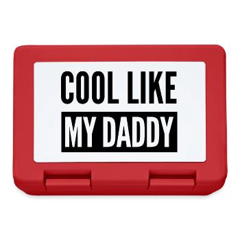 COOL COMME MON PAPA - Boîte à goûter - rouge - Devant