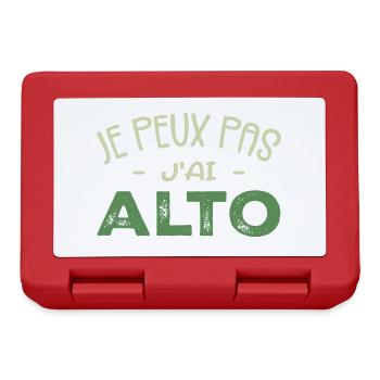 Je Peux Pas J'ai Alto Cadeau Musicien - Boîte à goûter - rouge - Devant