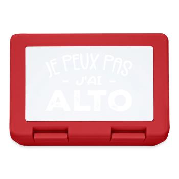 Je Peux Pas J'ai Alto Cadeau Musicien - Boîte à goûter - rouge - Devant