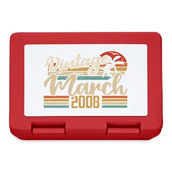 Geburtstagsgeschenk März 2008 Geschenk März 2008 - Brotdose - Rot - Vorne