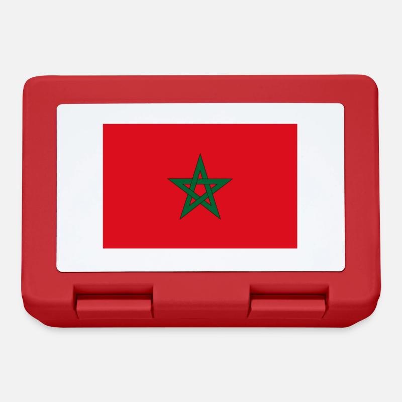 Marokko Flagge - Brotdose - Rot