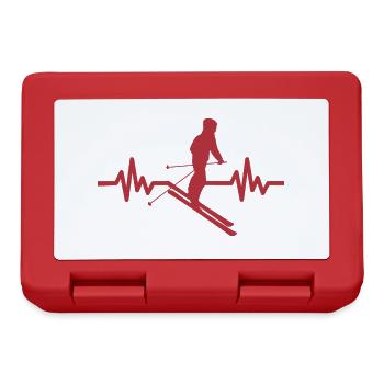 Heartbeat Skifahren Ski freestyle - Brotdose - Rot - Vorne