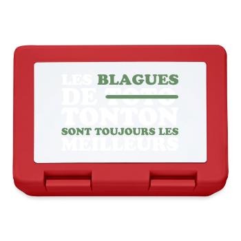 Meilleurs tontons cadeau pour tonton drôle - Boîte à goûter - rouge - Devant