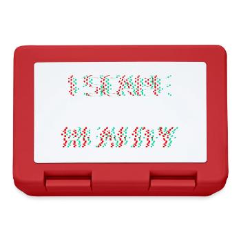 Échapper à la réalité Cyber Problème dystopique futuriste - Boîte à goûter - rouge - Devant