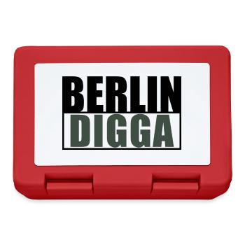 Berlin Digga Freshes Design deiner Lieblingsstadt - Brotdose - Rot - Vorne