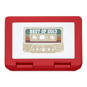 Vintage 2013 Cadeau Anniversaire Rétro Cassette - Boîte à goûter - rouge - Devant