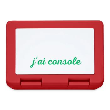 I can't I consoled - Lunchbox - red - Front