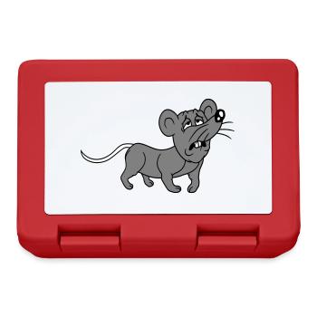 Souris épuisée triste désespérément fatiguée souffrance douce - Boîte à goûter - rouge - Devant
