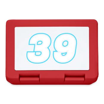 39 number symbol - Lunchbox - red - Front