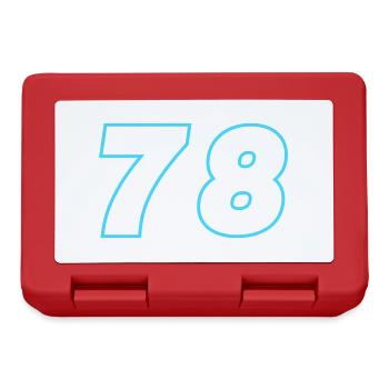 78 number symbol - Lunchbox - red - Front