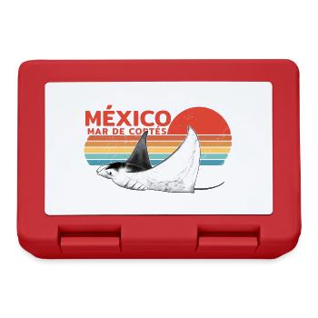 Mexiko Mantarochen - Brotdose - Rot - Vorne