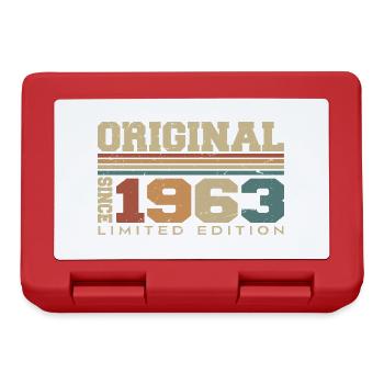 Original 1963 Retro Gift 61st Birthday 1963 - Lunchbox - red - Front