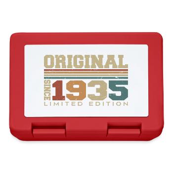 Original 1935 Rétro Cadeau 89 e Anniversaire 1935 - Boîte à goûter - rouge - Devant