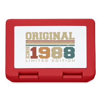 Original 1988 Rétro Cadeau 36e Anniversaire 1988 - Boîte à goûter - rouge - Devant