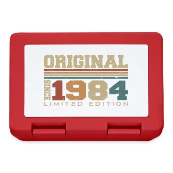 Original 1984 Rétro Cadeau 40e Anniversaire 1984 - Boîte à goûter - rouge - Devant