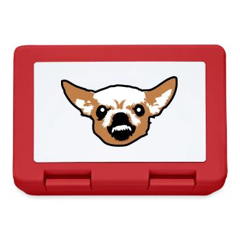 Chihuahua Kleiner Hund Böse Knirschen Nervig Wut - Brotdose - Rot - Vorne