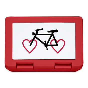 2541614 129298473 CYCLING HEART - Lunchbox - red - Front