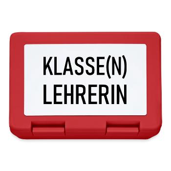 Klassenlehrerin - Brotdose - Rot - Vorne