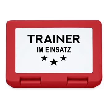 Trainer im Einsatz - Brotdose - Rot - Vorne