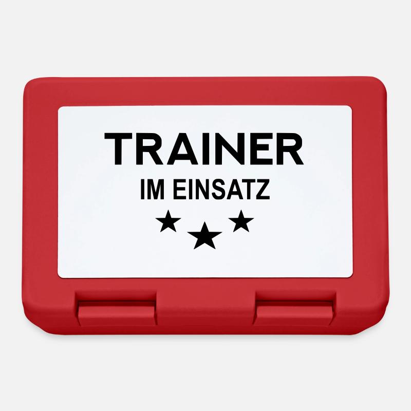 Trainer im Einsatz - Brotdose - Rot