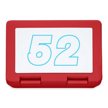 52 Number Symbol - Lunchbox - red - Front