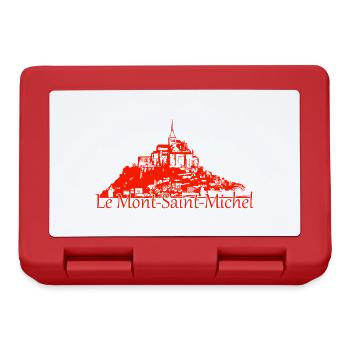 Le Mont Saint Michel - Boîte à goûter - rouge - Devant