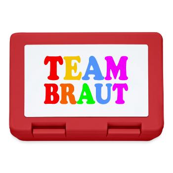 Team braut - Brotdose - Rot - Vorne