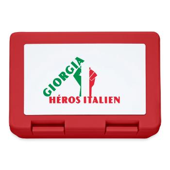 Georgia Meloni Italienische Heldin - Brotdose - Rot - Vorne