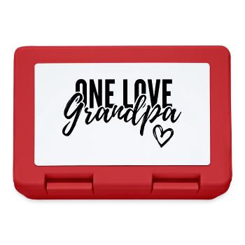 EINE LIEBE OPA. OPA GESCHENK - Brotdose - Rot - Vorne